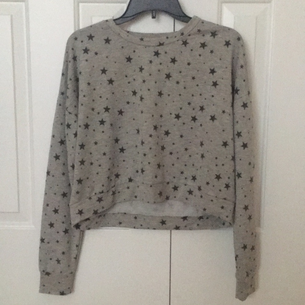 Grey star patterned sweater